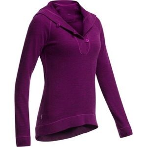 Icebreaker Crave Hooded Sweater Merino Wool Size Small